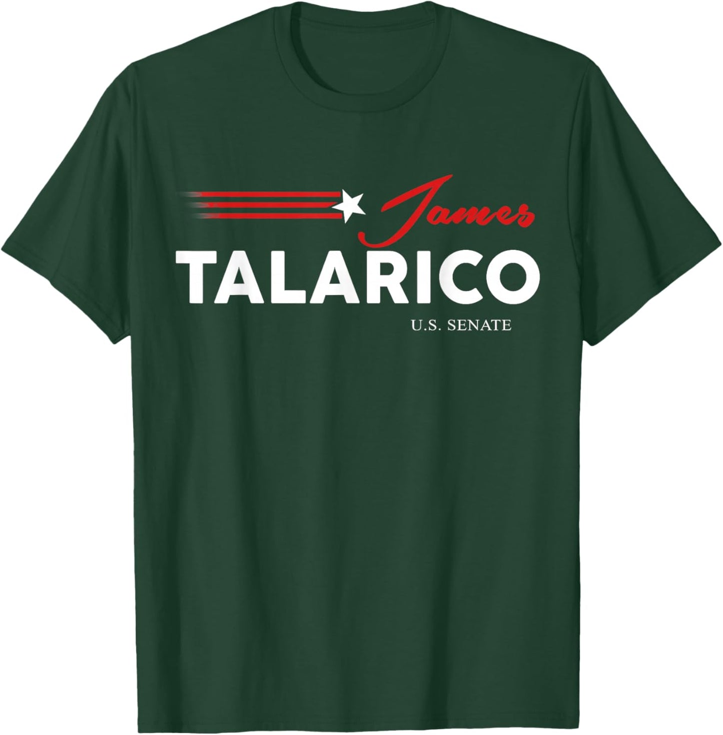 James Talarico for U.S. Senate from Texas 2026 Retro US Flag T-Shirt - T-Shirt | Forest