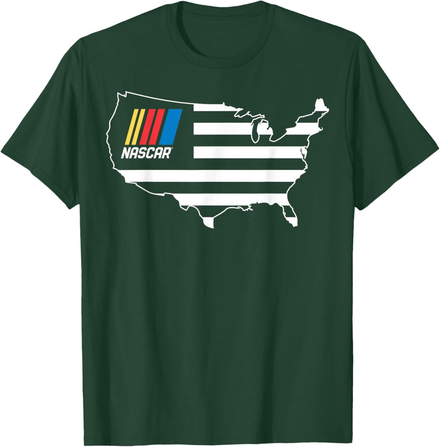 NASCAR - USA Map T-Shirt - T-Shirt | Forest