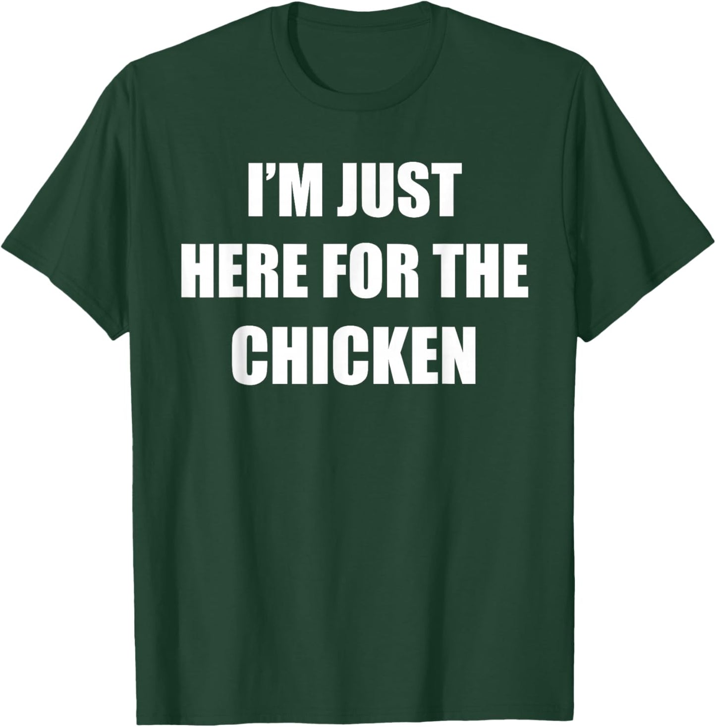 I'm Just Here for The Chicken Halloween Party Couple Costume T-Shirt - T-Shirt | Forest