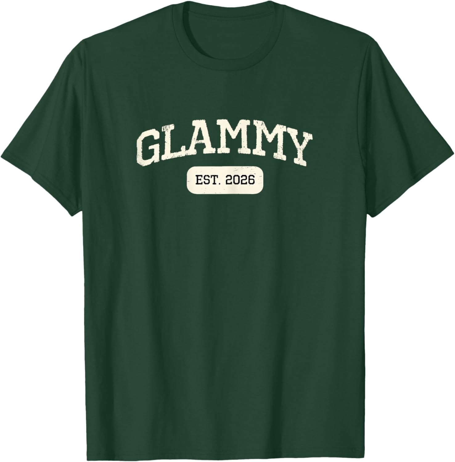 New Glammy Est 2026 1st First Time Pregnancy Announcement T-Shirt - T-Shirt | Forest