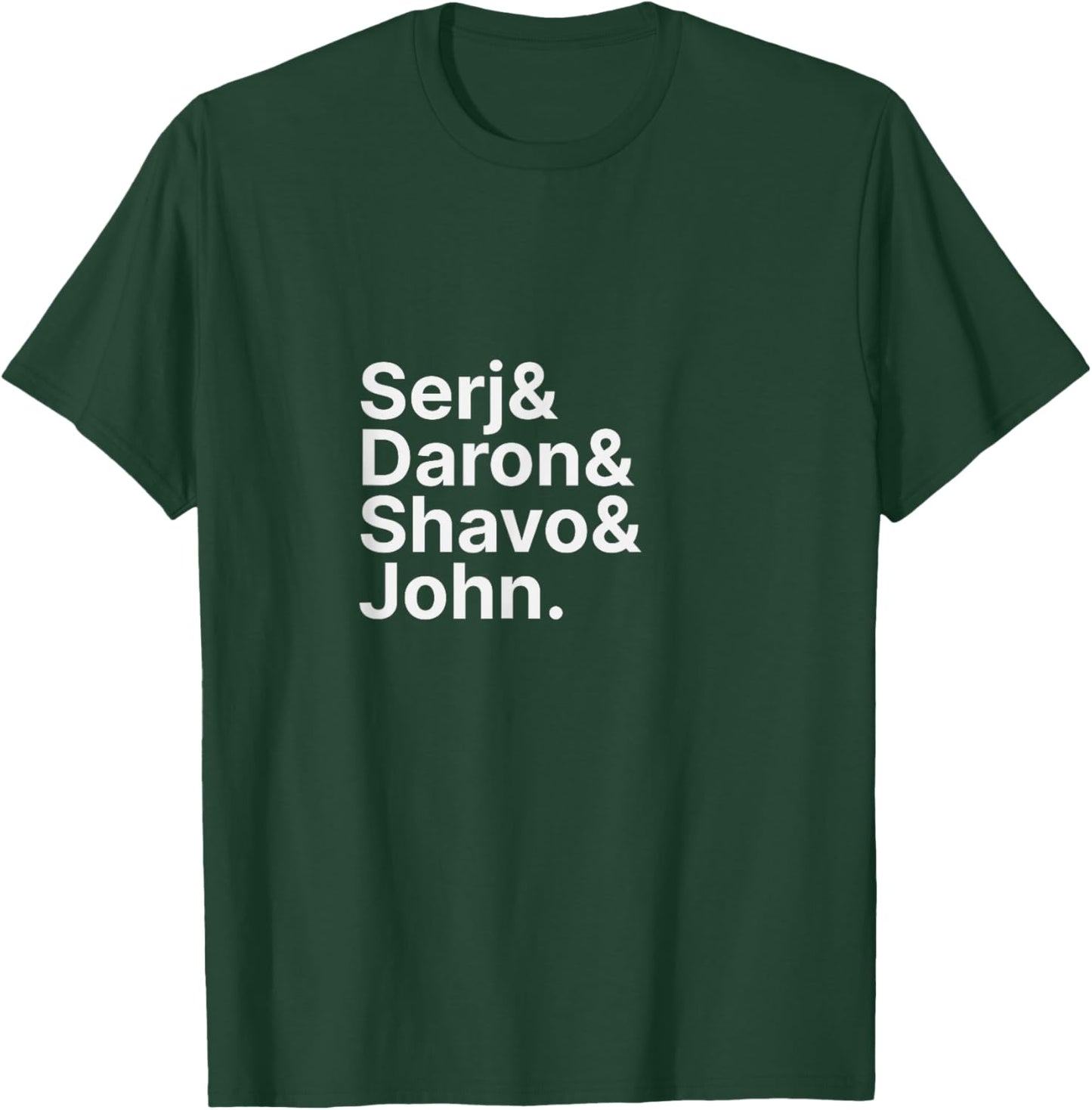 Serj & Daron & Shavo & John Ampersand T-Shirt - T-Shirt | Forest