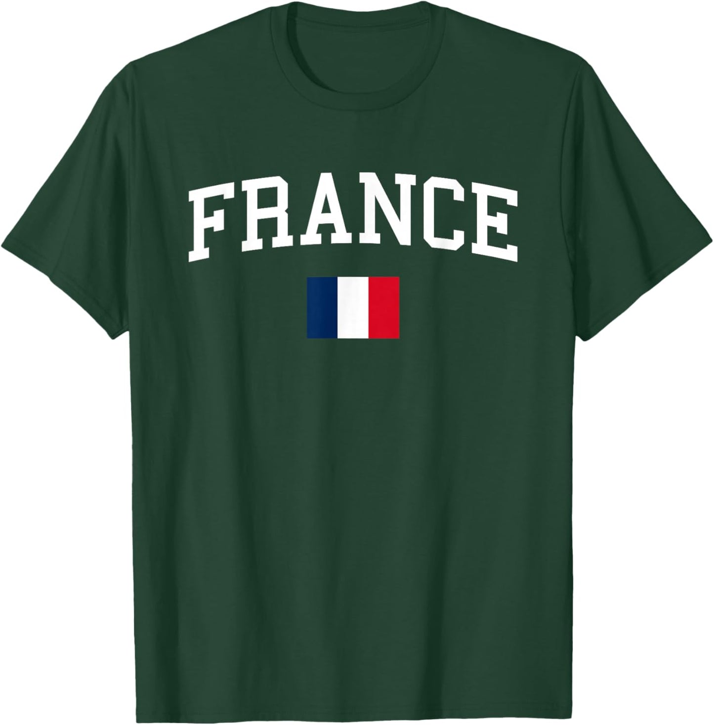 French Flag Men Women Kids France T-Shirt - T-Shirt | Forest