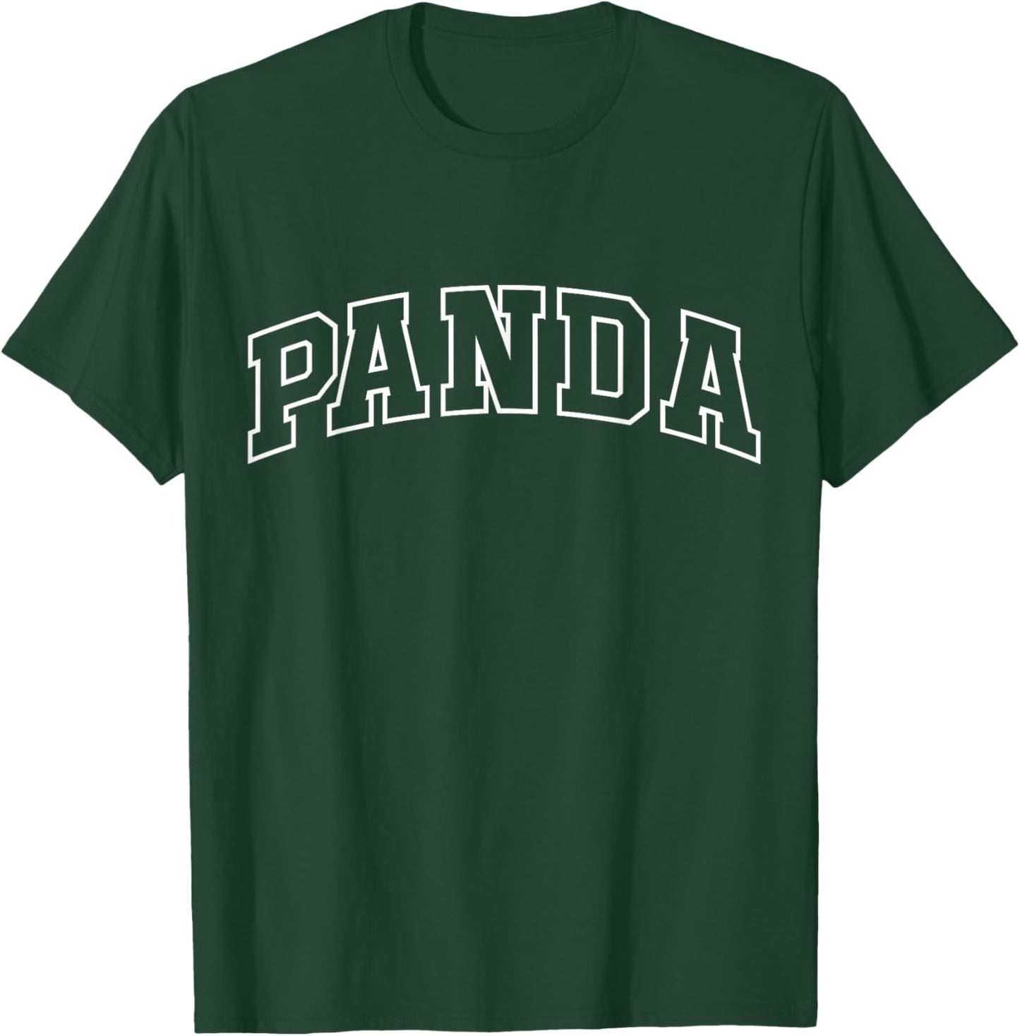 Panda Funny Athletic Lettering Costume Animal Lover T-Shirt - T-Shirt | Forest