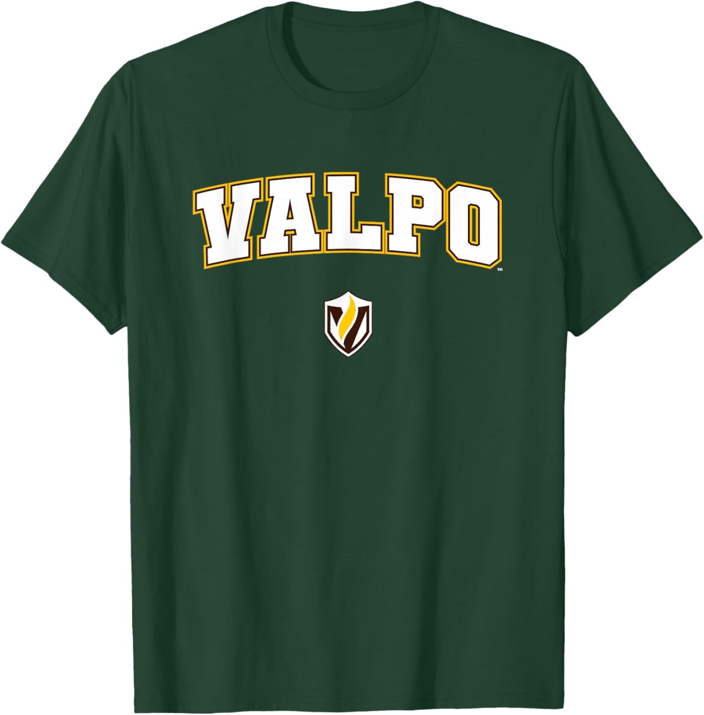 Valparaiso University Valpo Crusaders Arch Logo T-Shirt - T-Shirt | Forest