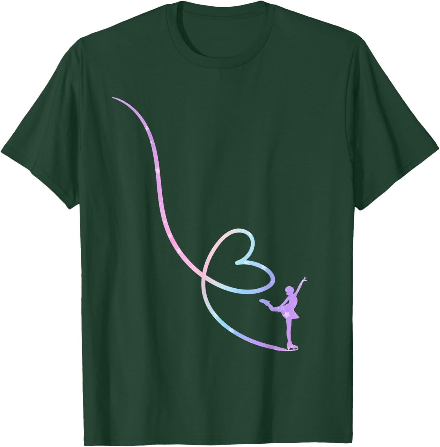 Figure Skater Funny Ice Skating T-Shirt - T-Shirt | Forest