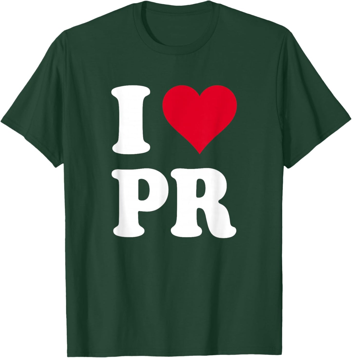 Red Heart I Love PR T-Shirt - T-Shirt | Forest