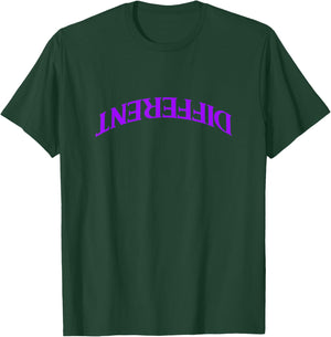 Purple Inverted Different Purple Graphic T-Shirt - T-Shirt | Forest