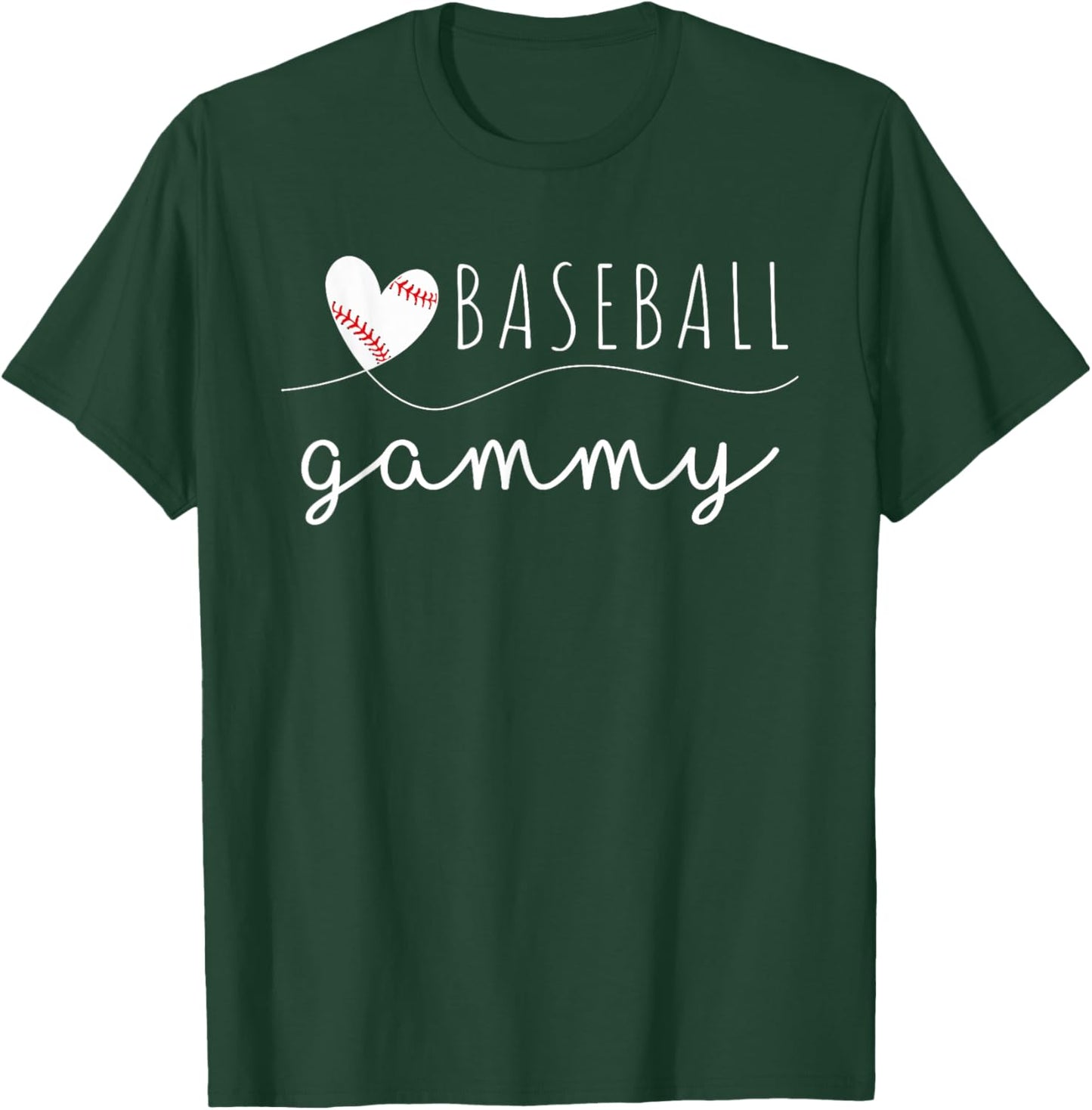Baseball Gammy Baseball Heart Family Matching T-Shirt - T-Shirt | Forest