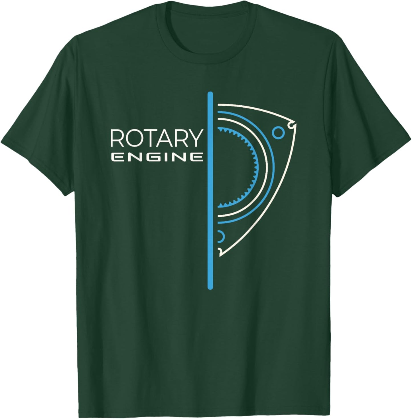 Rotary Engine Car Part Motor Lovers | Vintage Automobile T-Shirt - T-Shirt | Forest