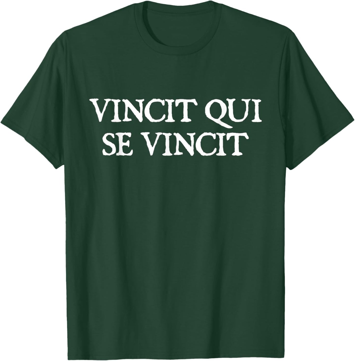 Vincit Qui Se Vincit - He Conquers Who Conquers Himself T-Shirt - T-Shirt | Forest