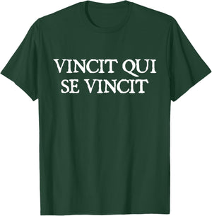 Vincit Qui Se Vincit - He Conquers Who Conquers Himself T-Shirt - T-Shirt | Forest