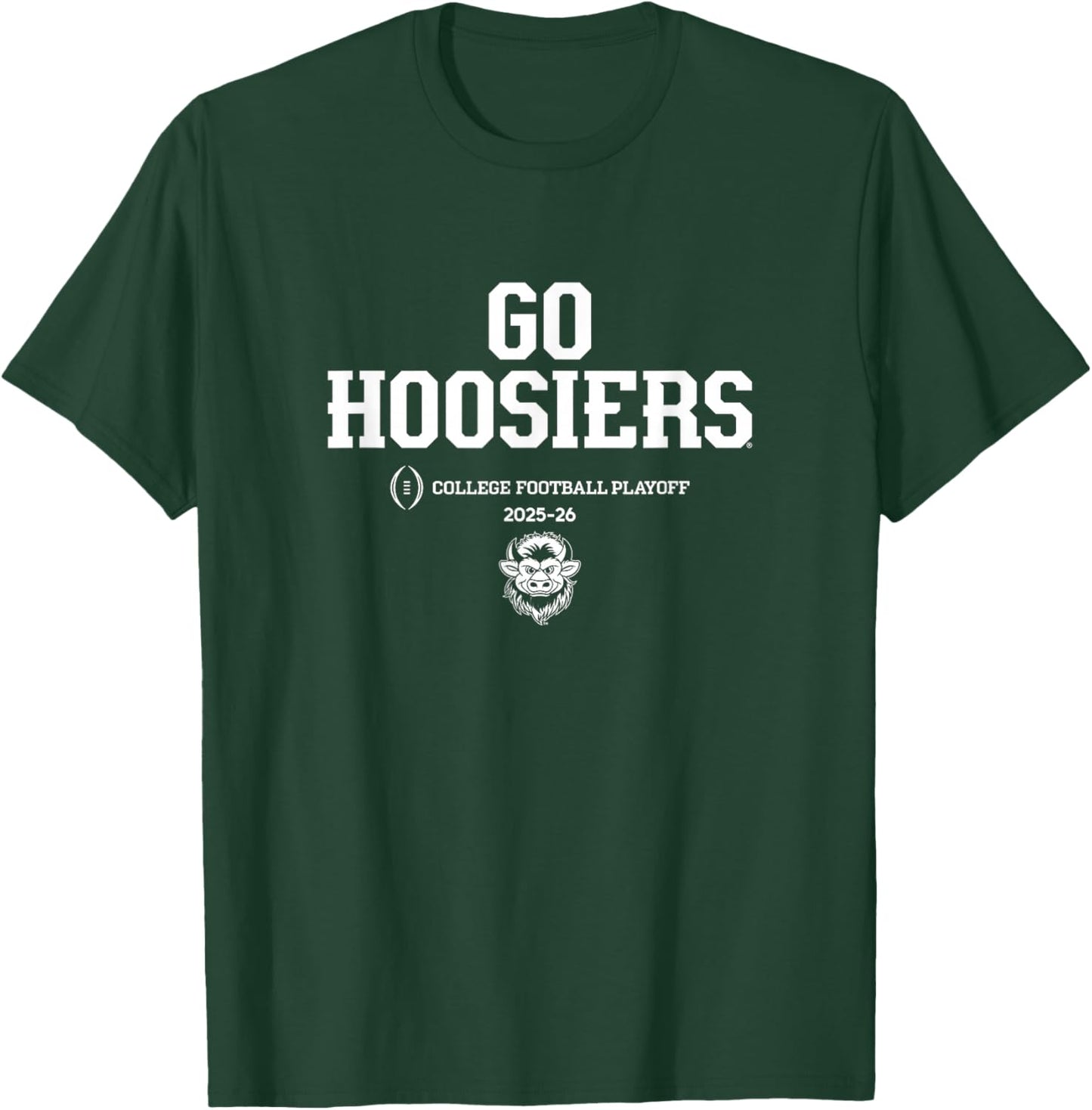 Indiana Hoosiers College Football Playoff Text Slogan 2025 T-Shirt - T-Shirt | Forest