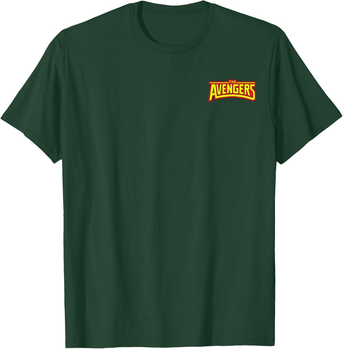 Marvel Super Heroes Avengers Logo Classic Pocket Art T-Shirt - T-Shirt | Forest