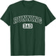 Running Dad Funny Athletic Lettering Fathers Day Run Coach T-Shirt - T-Shirt | Forest