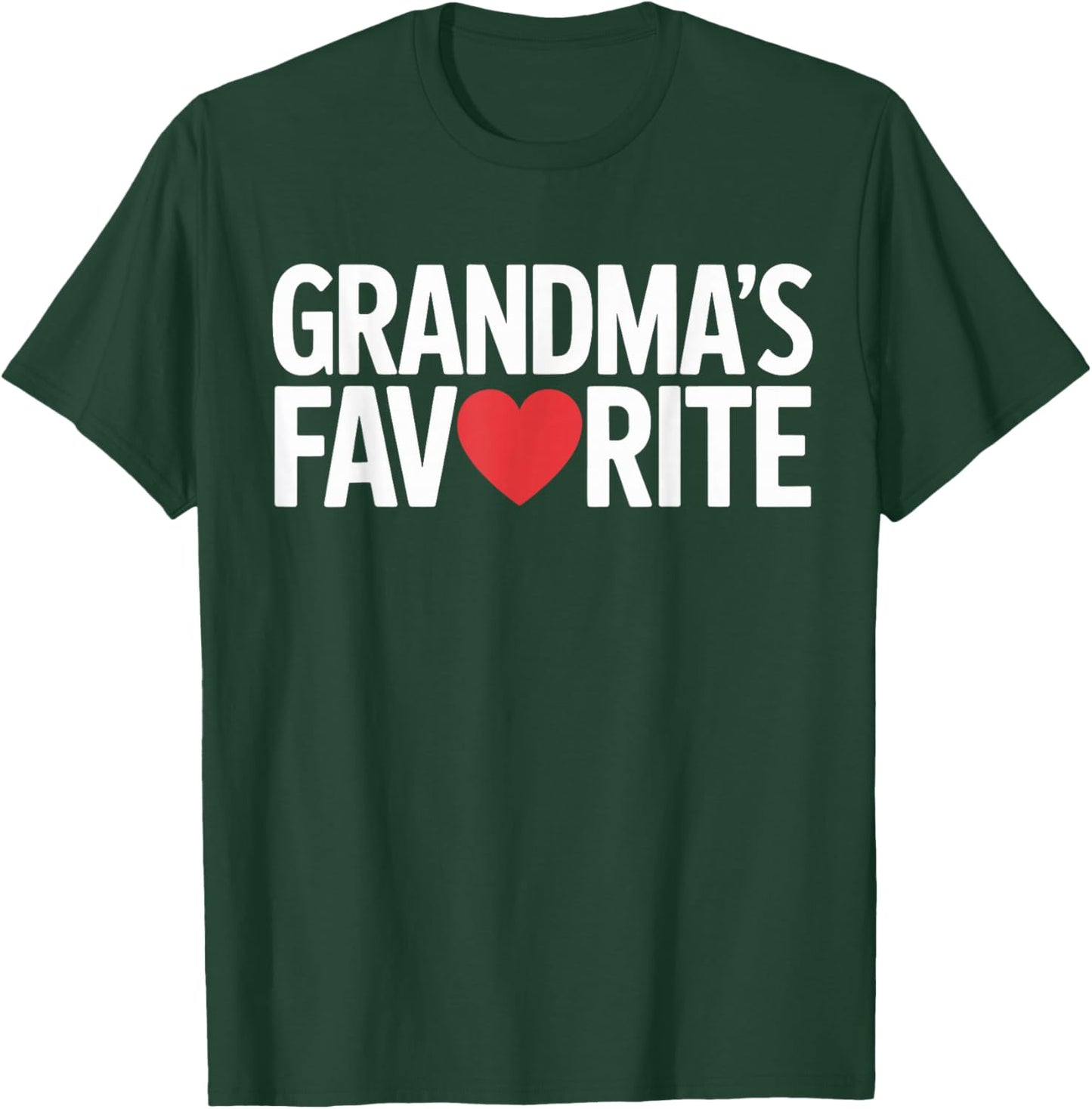 Funny Grandmas Favorite Family Humor Women Kids T-Shirt - T-Shirt | Forest