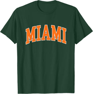 Miami - Throwback Design - Classic T-Shirt - T-Shirt | Forest