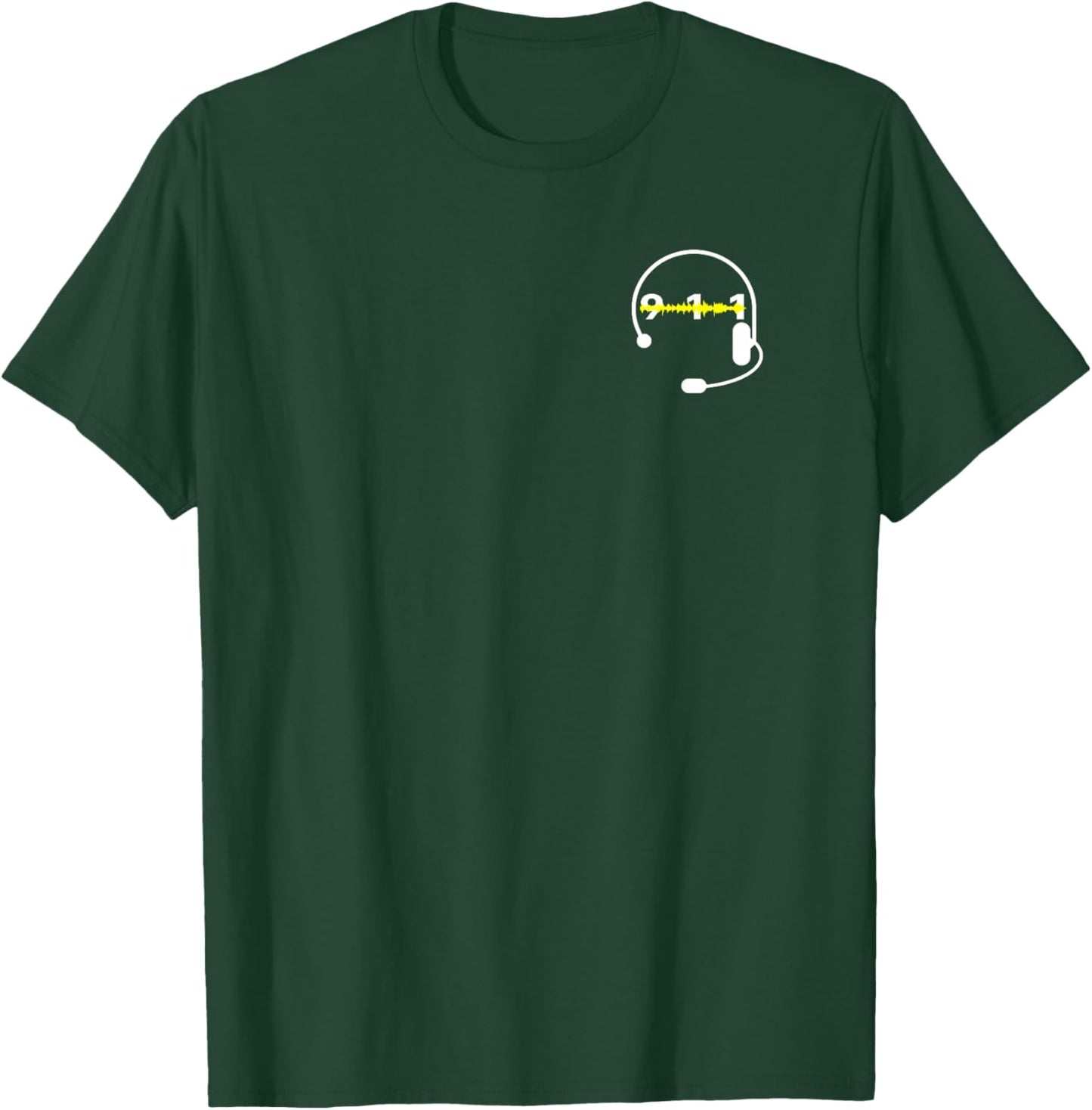 911 Dispatch - Headset T-Shirt - T-Shirt | Forest