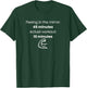Flexing in The Mirror 45 Minutes Actual Workout 10 Funny Gym T-Shirt - T-Shirt | Forest