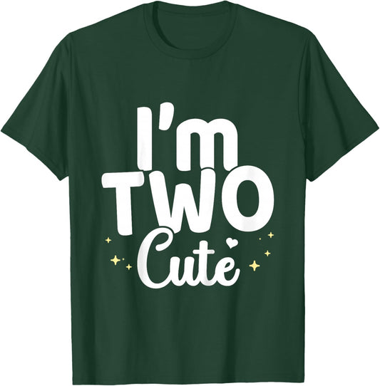 Kids I'm Two Cute Toddler 2 Year Old - 2nd Birthday T-Shirt - T-Shirt | Forest