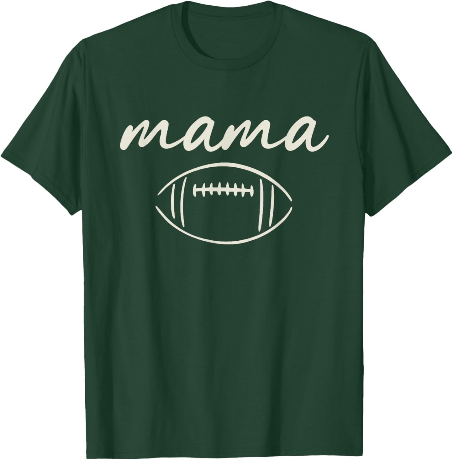 Mama of The 1 Year Old Football 1st Year Down Birthday Boy T-Shirt - T-Shirt | Forest