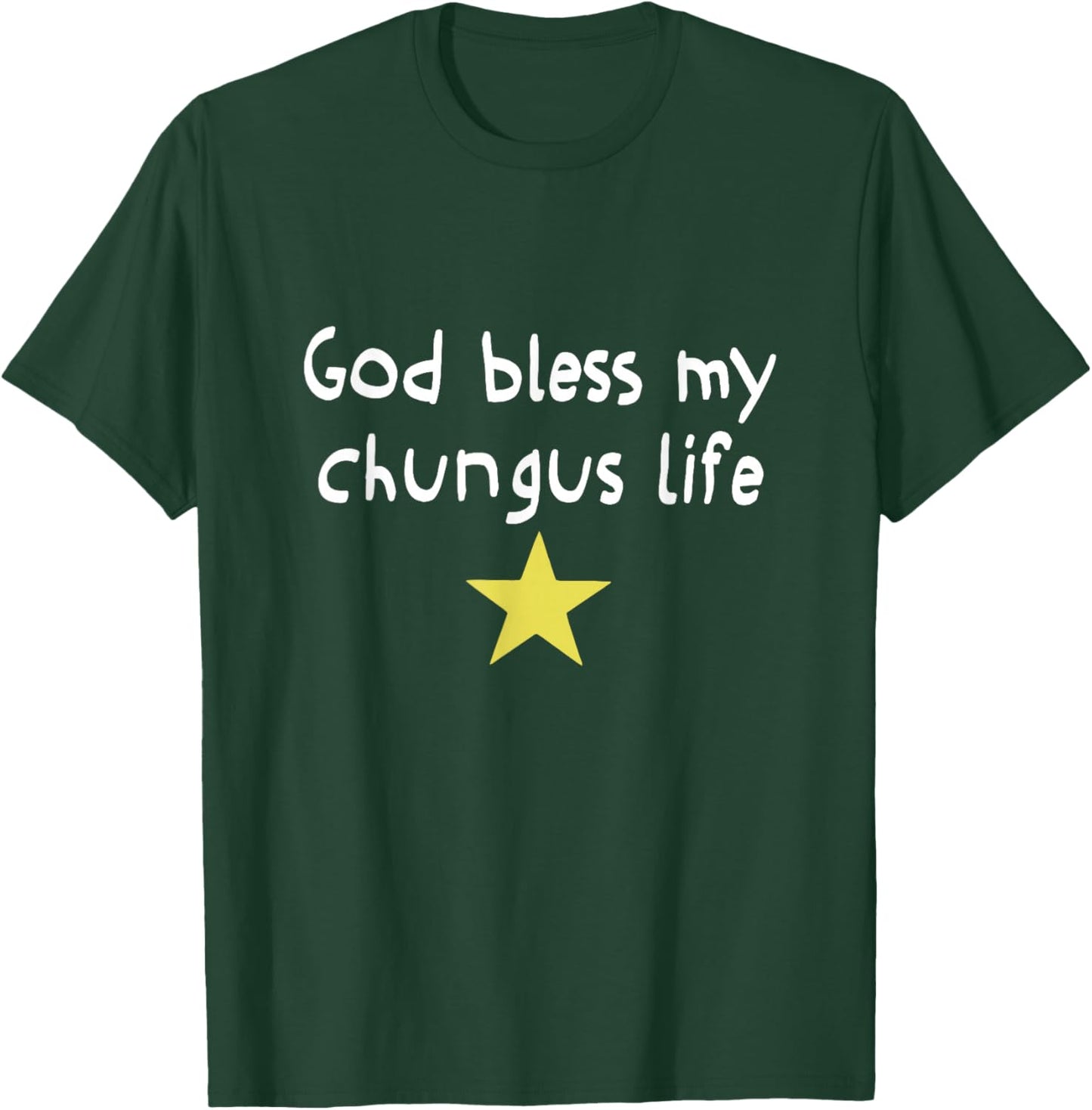 God Bless My Chungus Life Meme Funny Brainrot Meme Women Men T-Shirt - T-Shirt | Forest