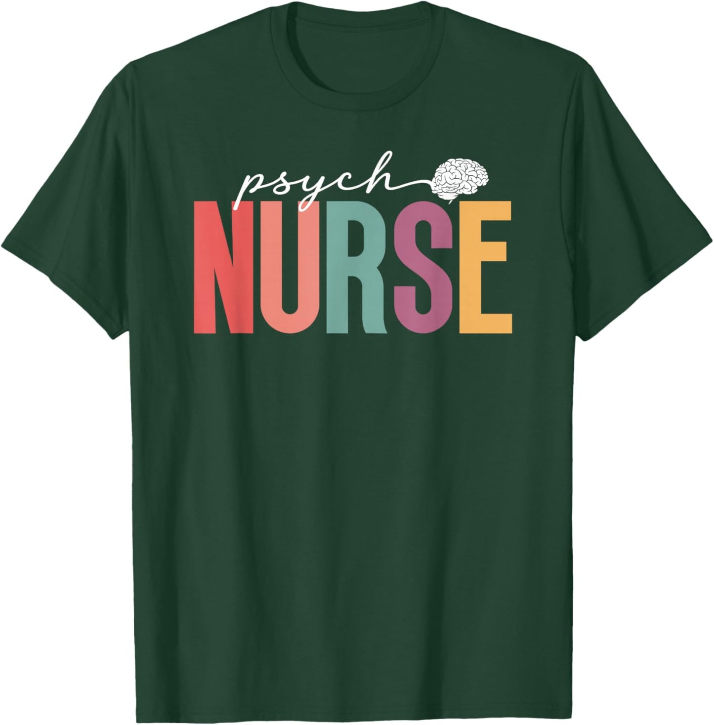 Boho Psych Nurse Appreciation Psychiatric Nurse T-Shirt - T-Shirt | Forest