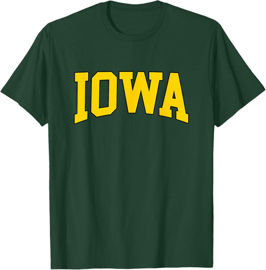 Iowa - Throwback Design - Classic T-Shirt - T-Shirt | Forest