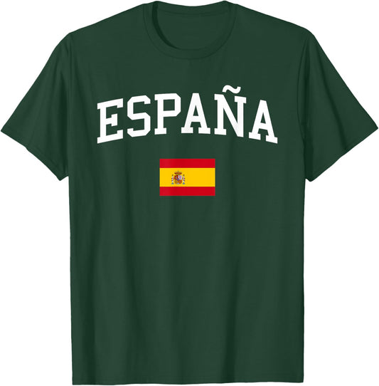 Spanish Flag Men Women Kids Spain T-Shirt - T-Shirt | Forest