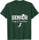 Women's Track & Field Senior Mom Class of 2026 Graduation 26 V-Neck T-Shirt - T-Shirt | Forest