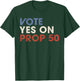 Vintage Vote YES on Prop 50 Patriotic Women T-Shirt - T-Shirt | Forest