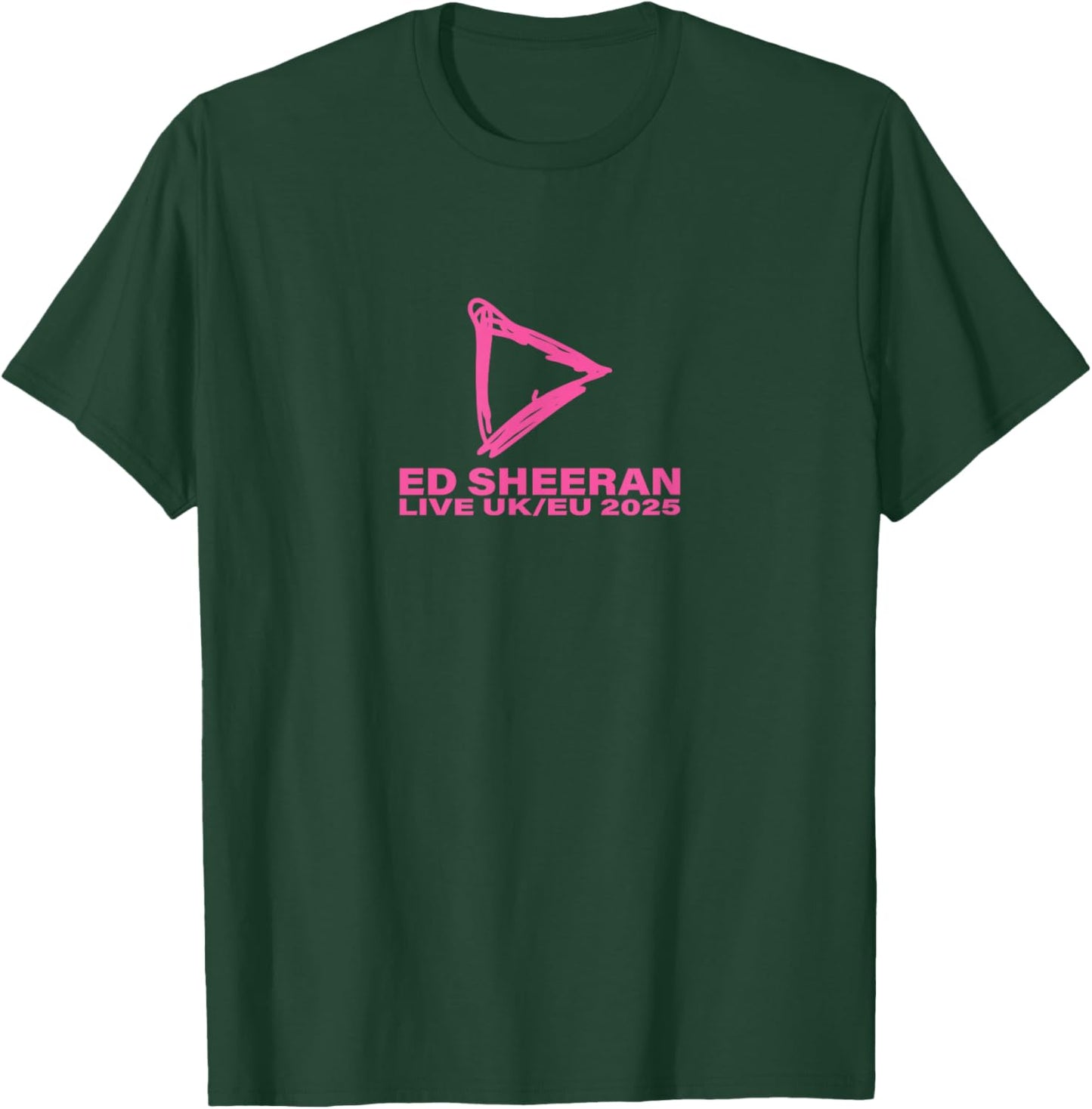 Ed Sheeran Play EU UK Live 2025 T-Shirt - T-Shirt | Forest