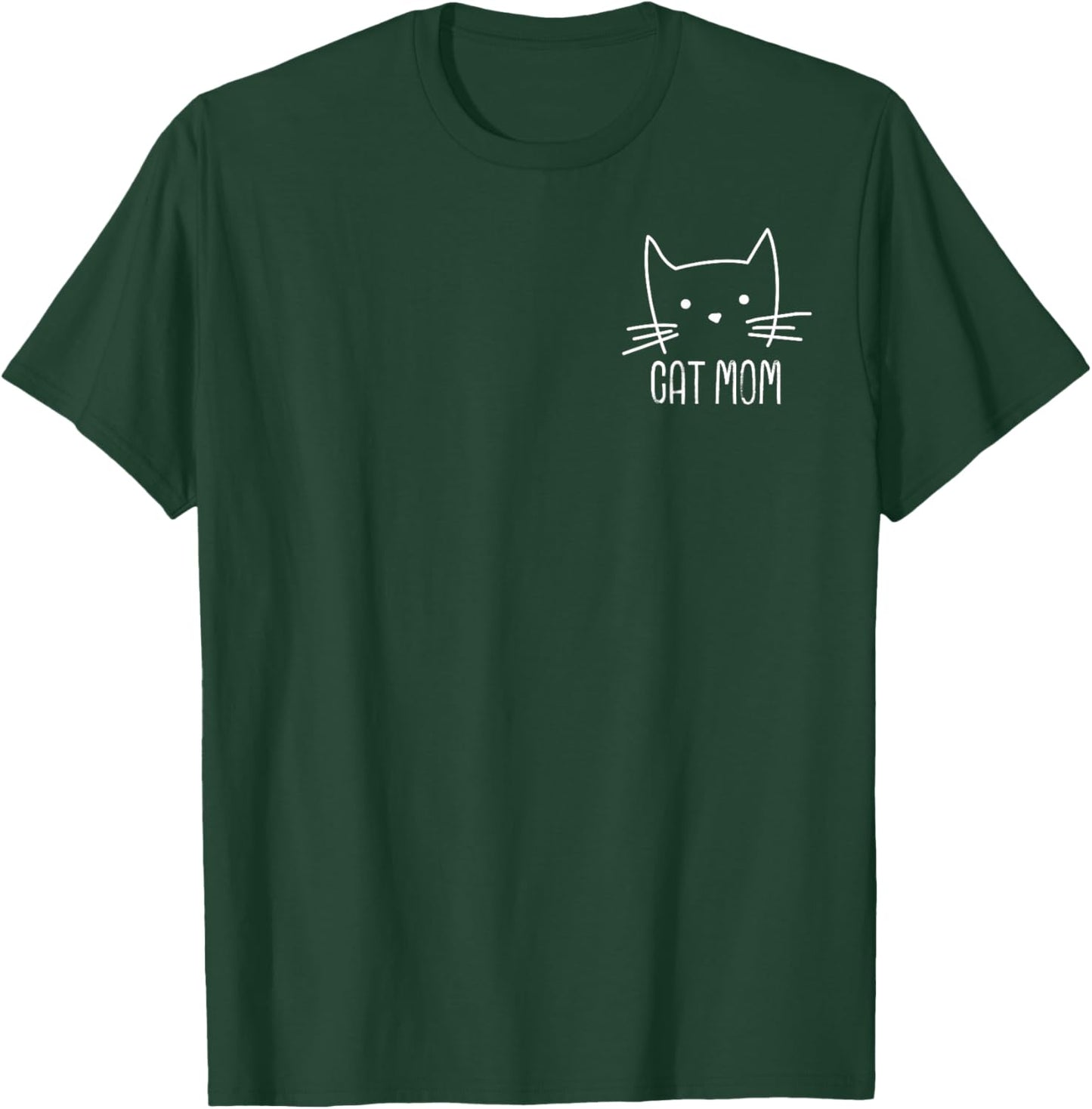 Cat Mom Funny Vintage Kitten Lover Women Mother's Day T-Shirt - T-Shirt | Forest