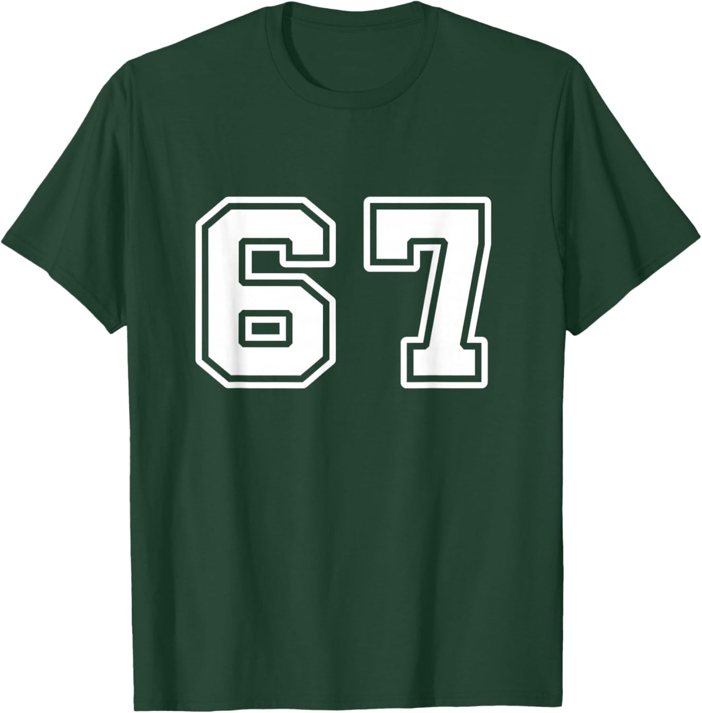 Six Seven 6 7 Meme 67 T-Shirt - T-Shirt | Forest