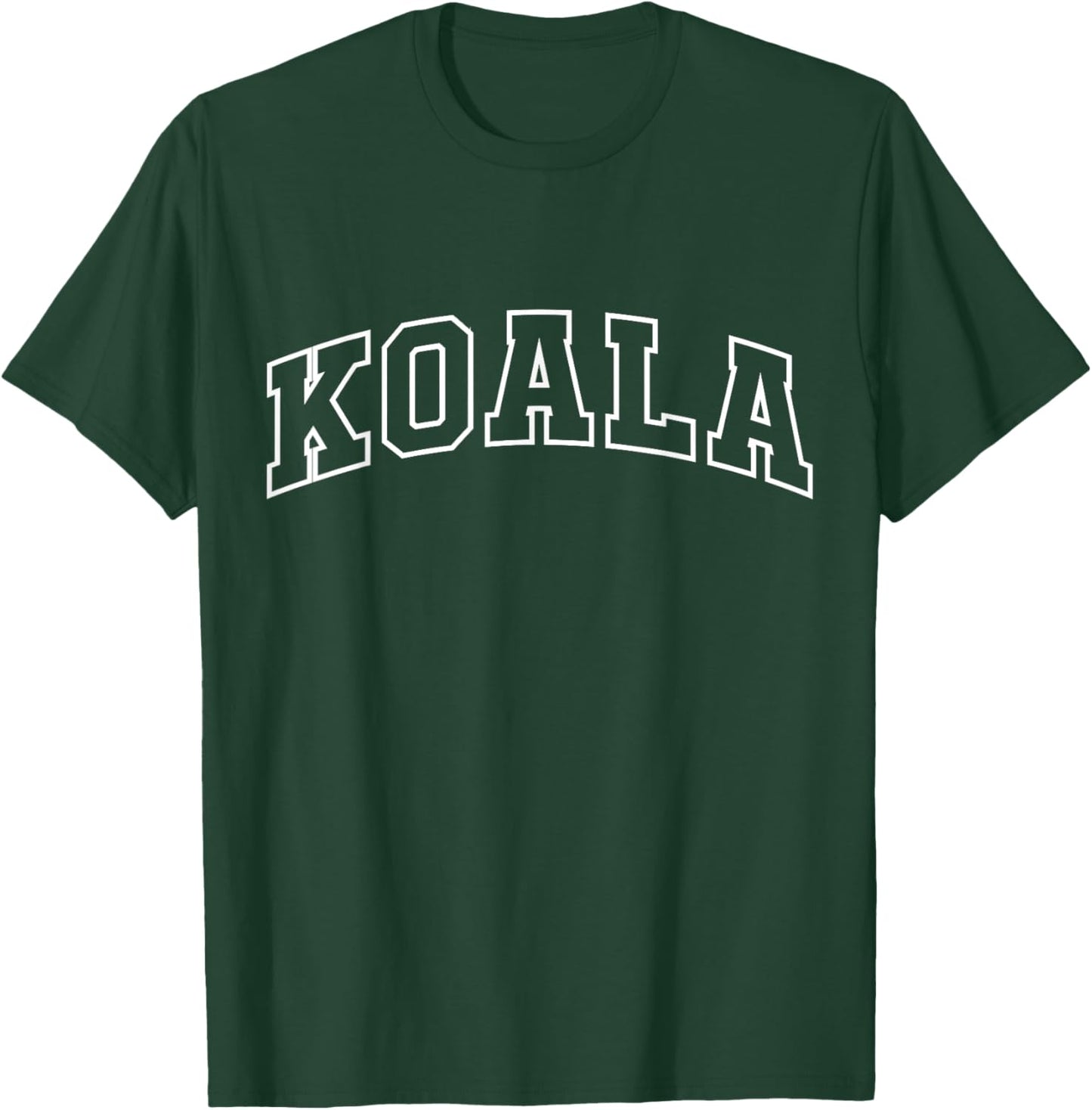 Koala Funny Athletic Lettering Costume Animal Lover T-Shirt - T-Shirt | Forest