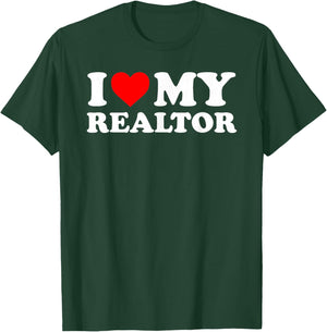 I Love My Realtor - Red Heart T-Shirt - T-Shirt | Forest