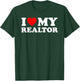 I Love My Realtor - Red Heart T-Shirt - T-Shirt | Forest