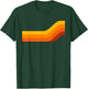 Pop Art, Retro, 1960s Vintage Modernism Graphic, Stripes T-Shirt - T-Shirt | Forest