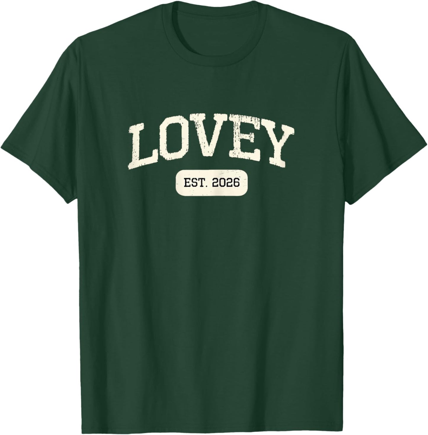 New Lovey Est 2026 1st First Time Pregnancy Announcement T-Shirt - T-Shirt | Forest