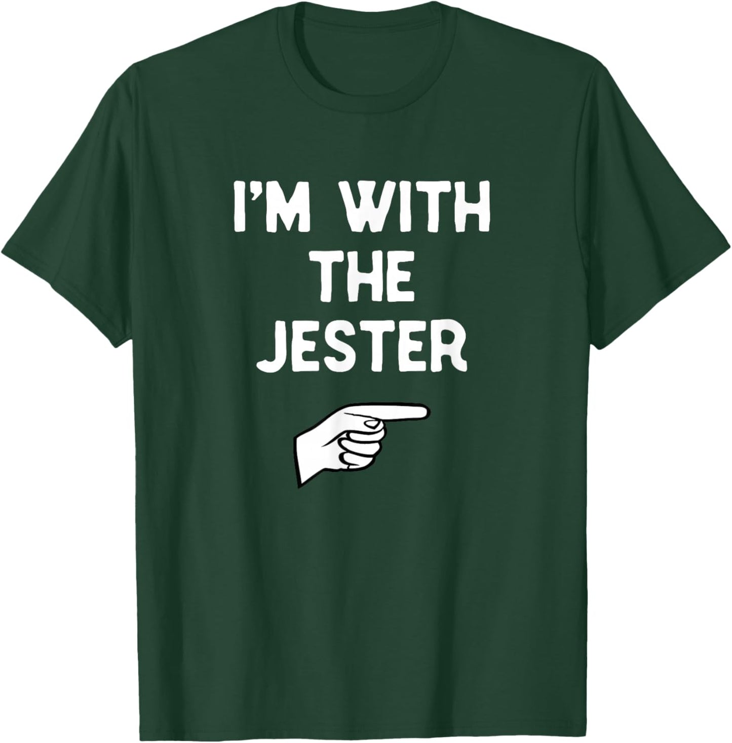 I’m with The Jester Funny Halloween Matching Costume T-Shirt - T-Shirt | Forest