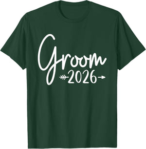Groom 2026 Bachelor Party Wedding T-Shirt - T-Shirt | Forest