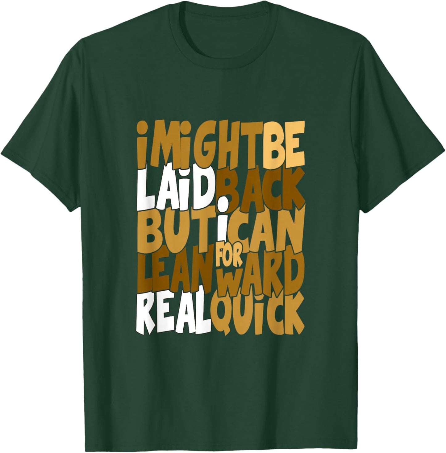 Brown Color Real Quick Brown Graphic T-Shirt - T-Shirt | Forest