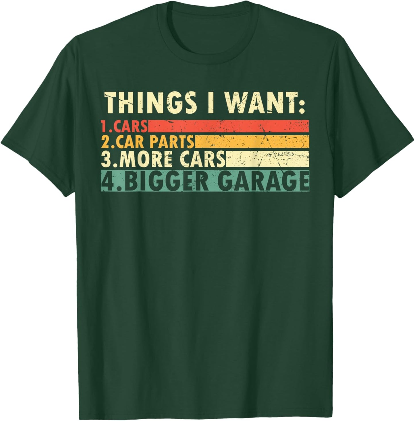 Funny Mechanic Things I Want Car Parts Garage Mechanic T-Shirt - T-Shirt | Forest