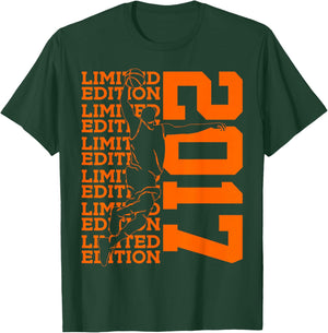 Limited Edition 2017 Basketball 9TH Birthday T-Shirt - T-Shirt | Forest