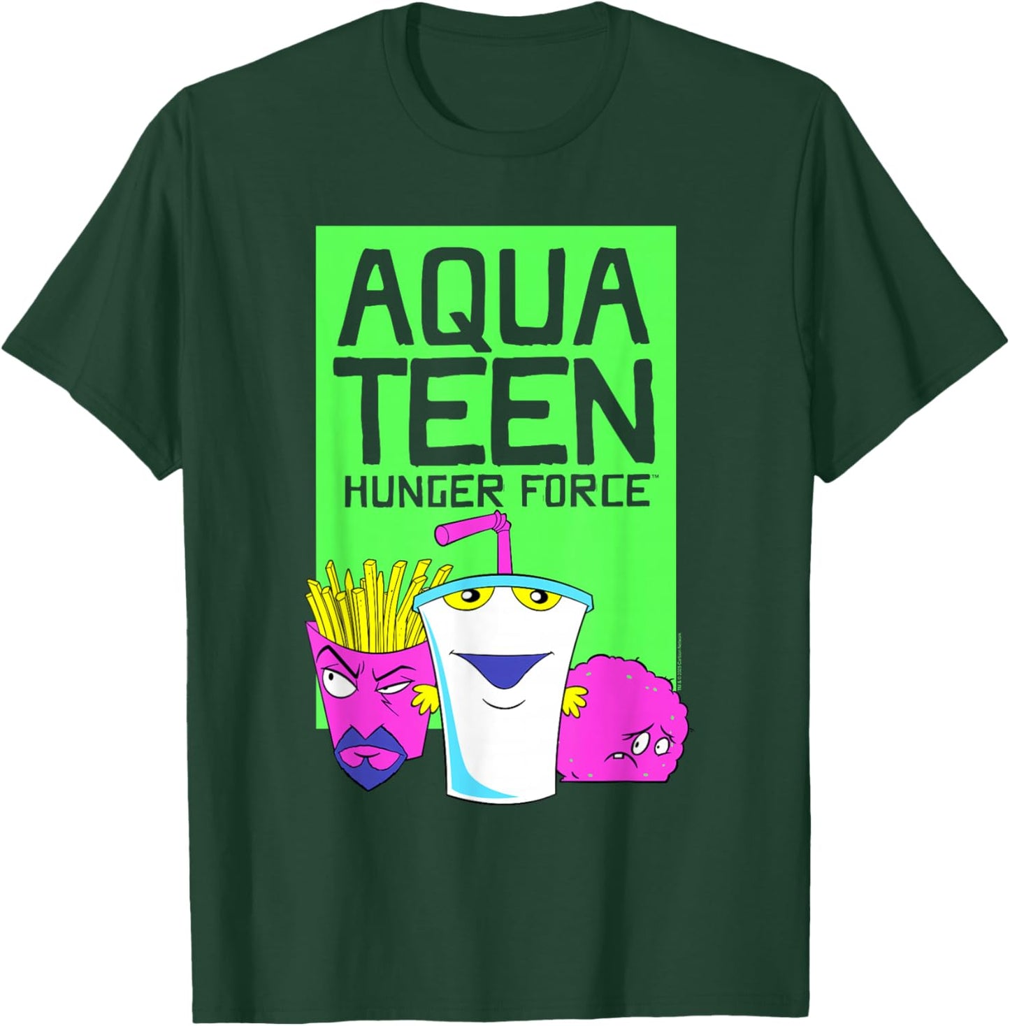 ATHF Neon Color Character Group Funny Cartoon T-Shirt - T-Shirt | Forest