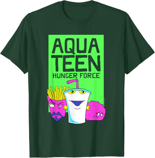 ATHF Neon Color Character Group Funny Cartoon T-Shirt - T-Shirt | Forest