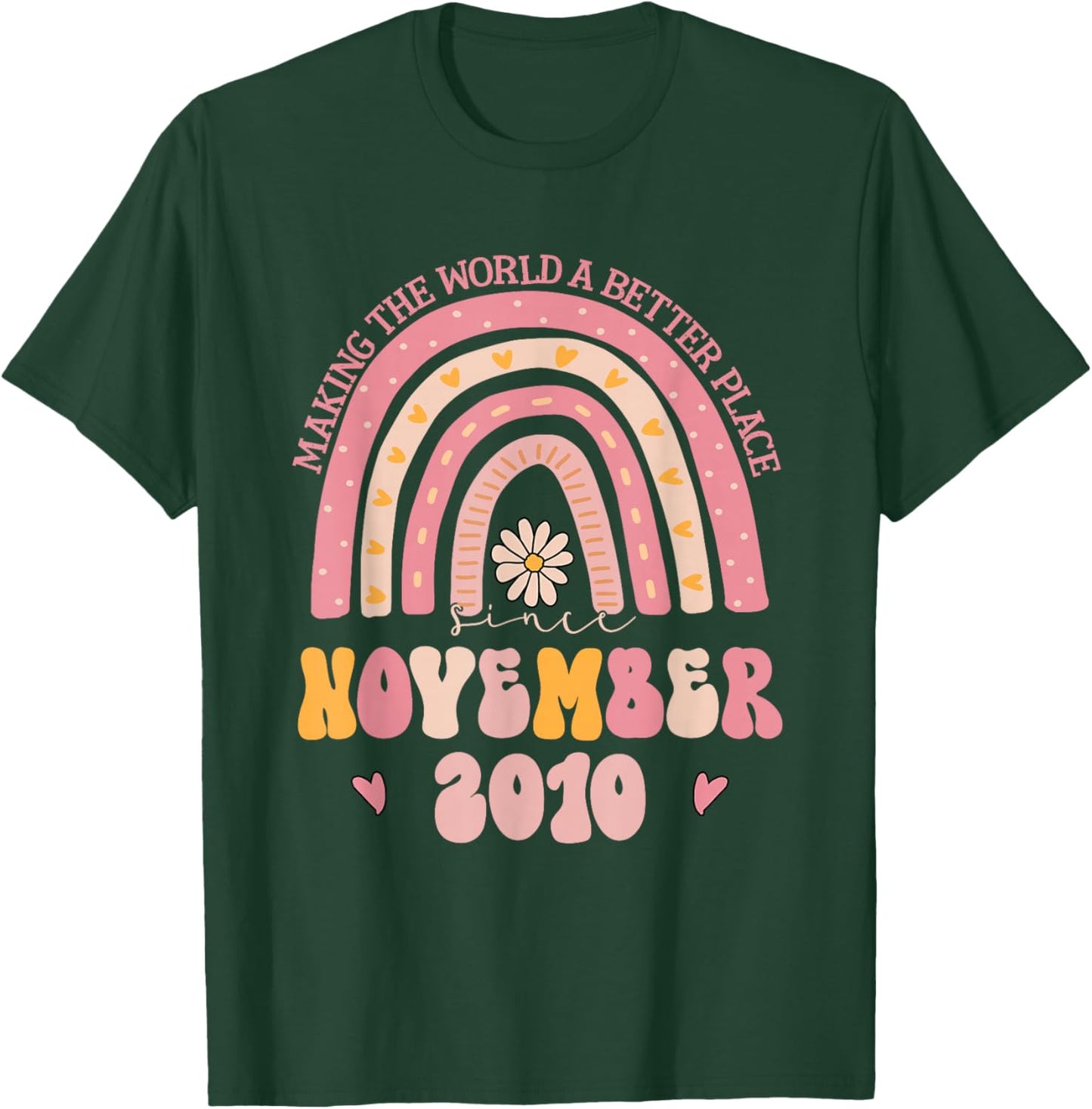 Turning 15 Retro November 2010 15th Birthday T-Shirt - T-Shirt | Forest