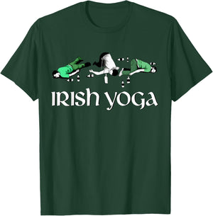 St Patricks Day Irish Yoga T-Shirt - T-Shirt | Forest