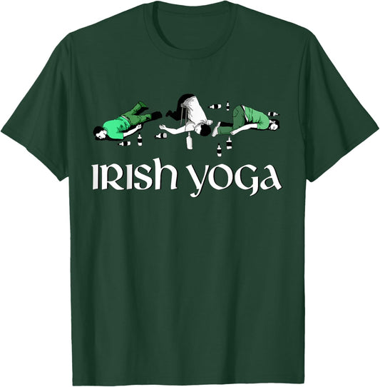 St Patricks Day Irish Yoga T-Shirt - T-Shirt | Forest