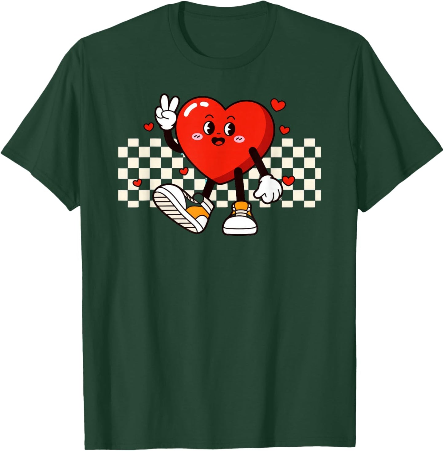 Valentine Heart Peace Hand T-Shirt - T-Shirt | Forest