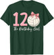 12th Birthday Girl Volleyball Ball Coquette Pink 12 T-Shirt - T-Shirt | Forest